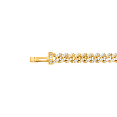 Diamond Cuban in 14k Yellow Gold 5.57 Ctw